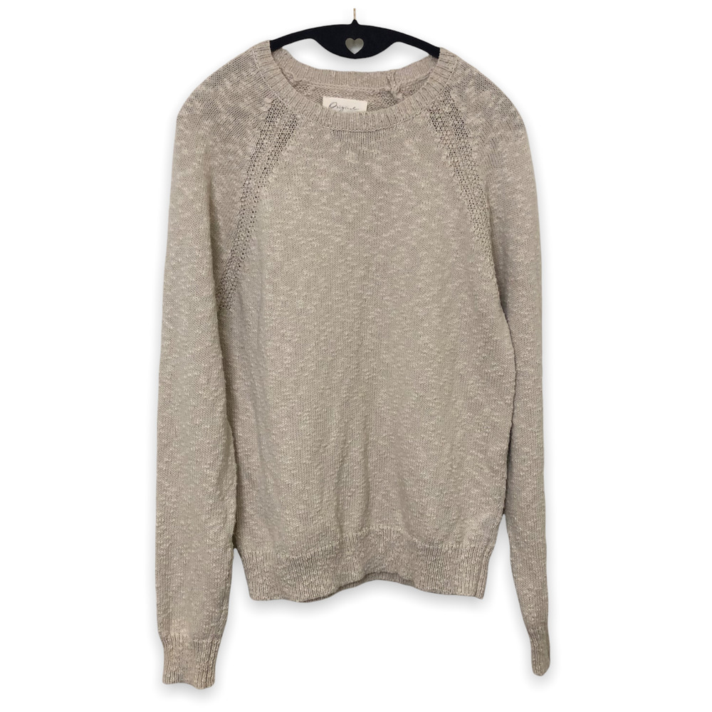Lucky Brand Sweater Men's Small Original California Knit Neutral Minimal